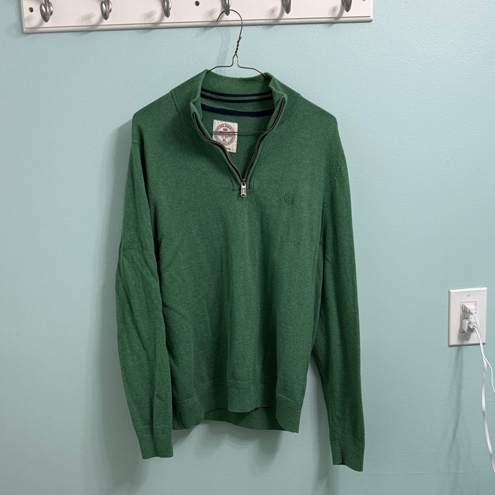 Fat Face Emerald Green Zip-Up Sweater